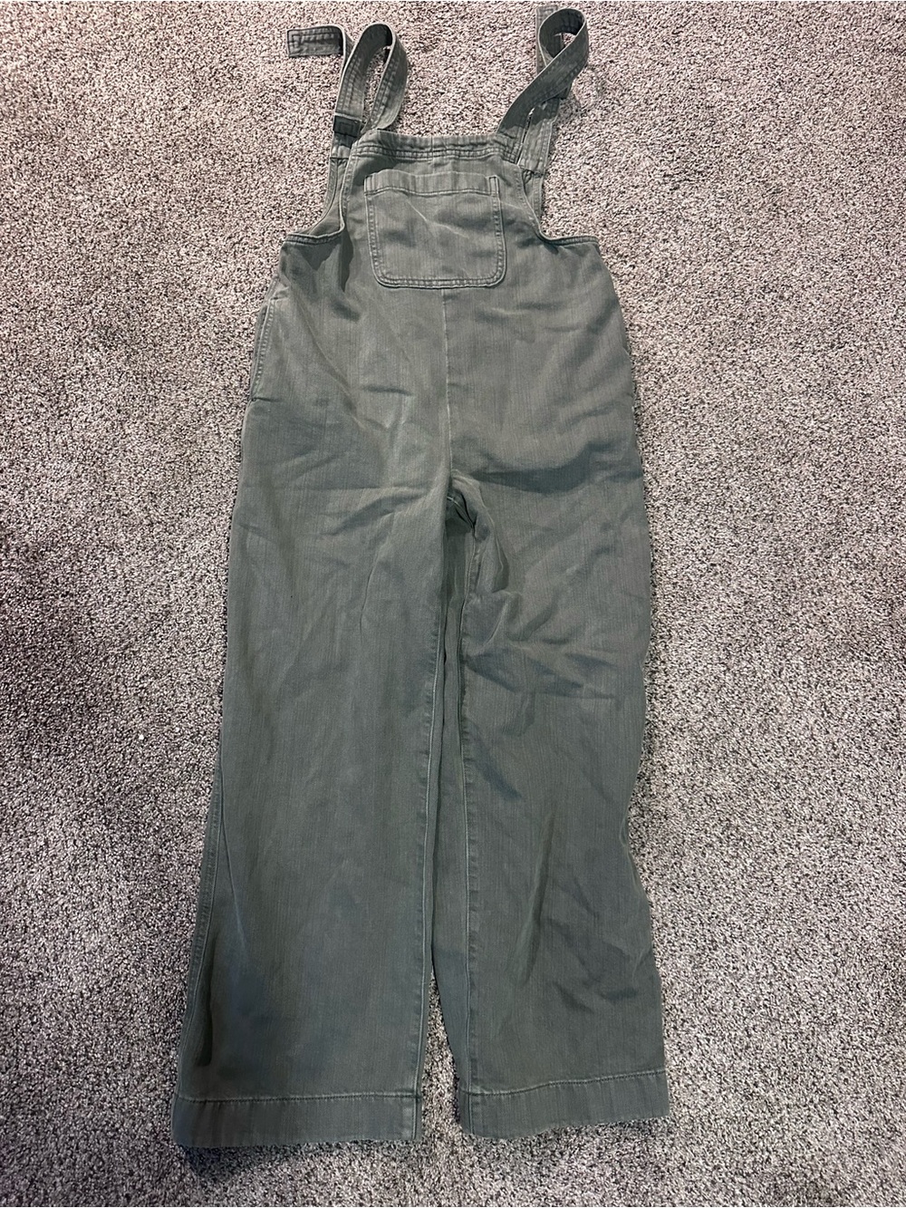 aerie Olive Green Wide-Leg Jumpsuit Overalls
